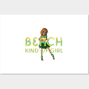 Beach Kind of Girl Posters and Art